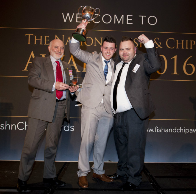 2 x 680 Ryan Hughes from The Crispy Cod wins the Drywite Young Fish Frier of the Year Award