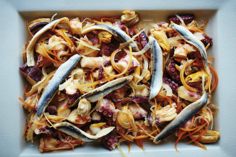 Doom Bar marinated seafood - Discover Seafood