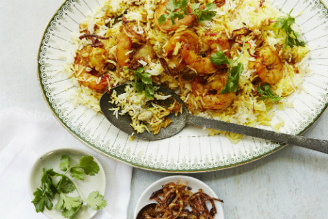 Malabar prawn biryani - Discover Seafood