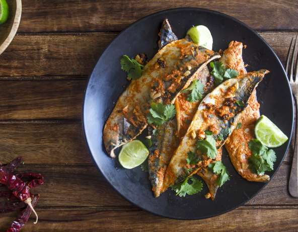 Mackerel, roast sweet potato, chilli and ginger - Discover Seafood