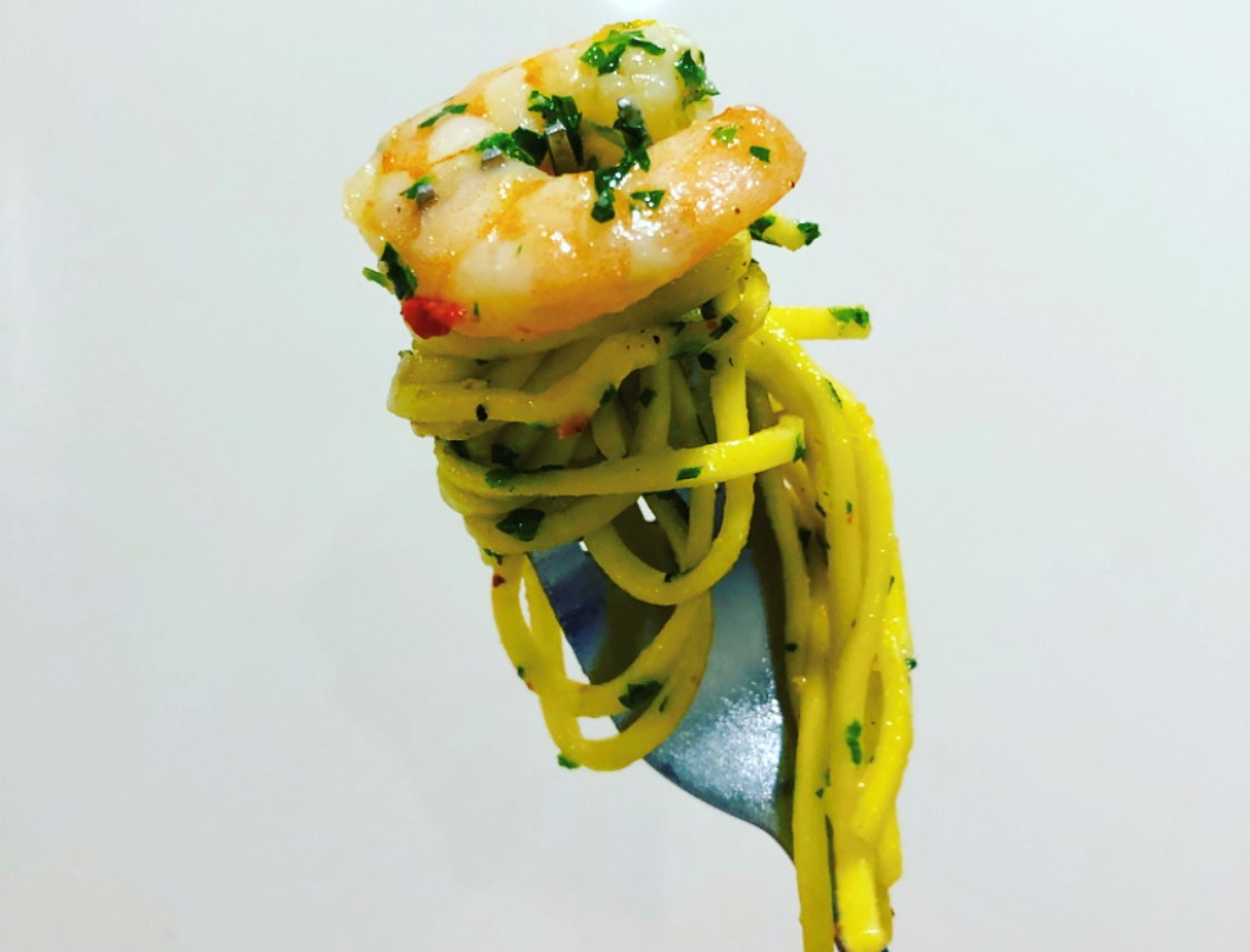Garlic prawn spaghetti - Discover Seafood